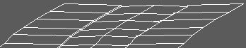 Wire frame representing the design created by drawing both long and cross sestions as 3D Polylines