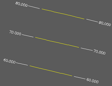 3D Polylines in yellow