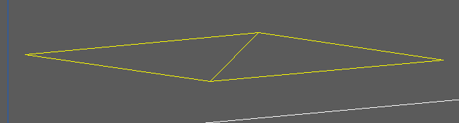 A uniform surface model will be rectangular and cover an extremely large area. The model will consist of two triangles as shown in yellow in the above 3D view.