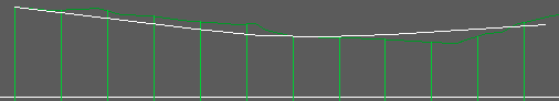 The first two Line elements now a 2D Polyline with vertical curve.