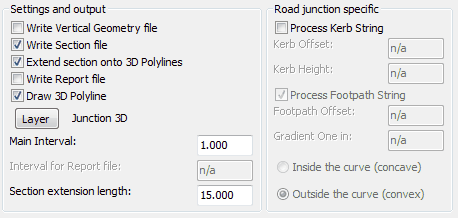 Settings for typical use