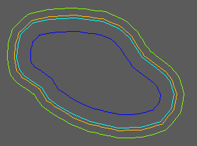 Freeboard (orange) and maintenance strip (green)