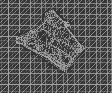 After making a Ground Model of the site survey and then merging the landscape model with the site model this is the resulting merged model.